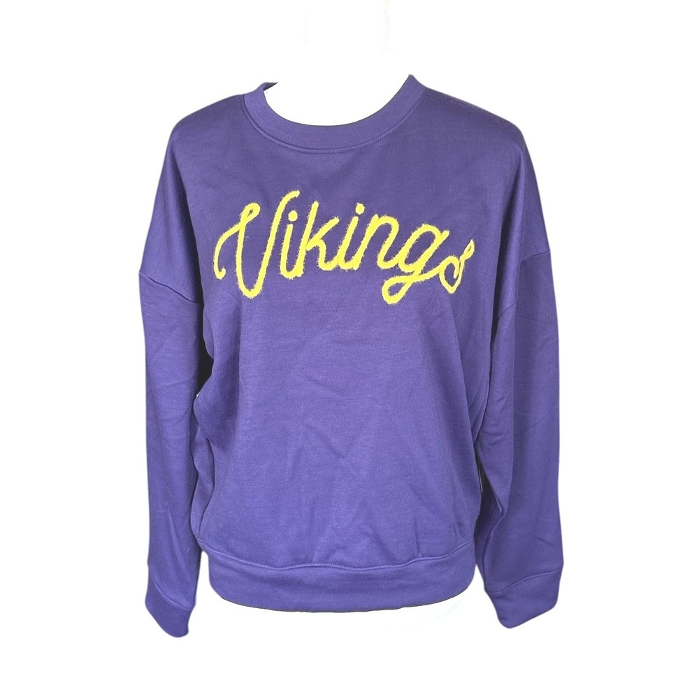 NFL Team Apparel Minnesota Vikings Loungewear Sweatshirt, Large, NWT, Football